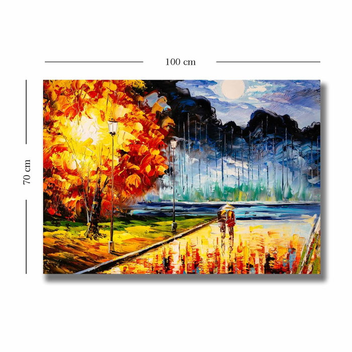 Wallity Cuadro Decorativo sobre Lienzo Multicolor 70 x 100 cm